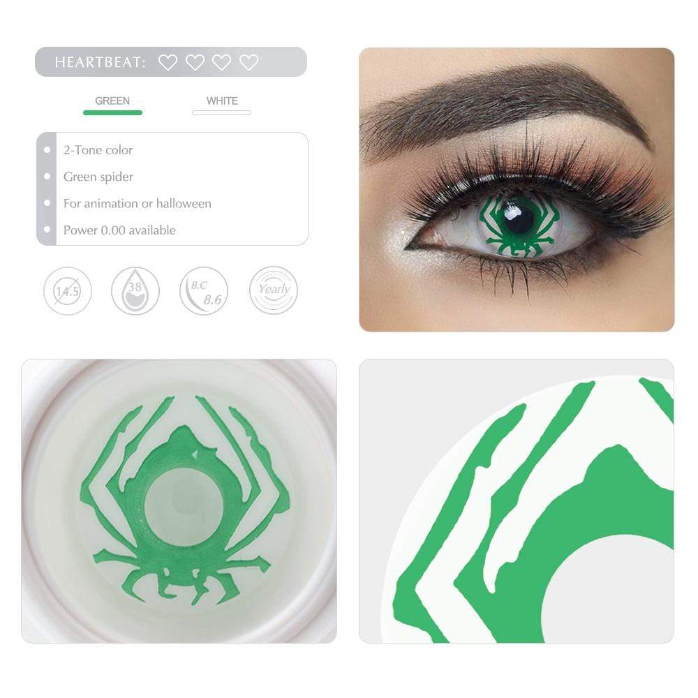 Green Spider Halloween Cosplay Contacts