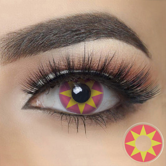 Yellow Star Anise Halloween Cosplay Contacts