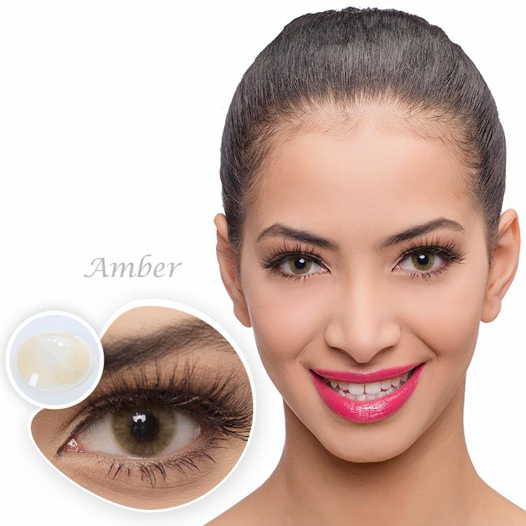 Hidrocor Amber Yearly Colored Contacts