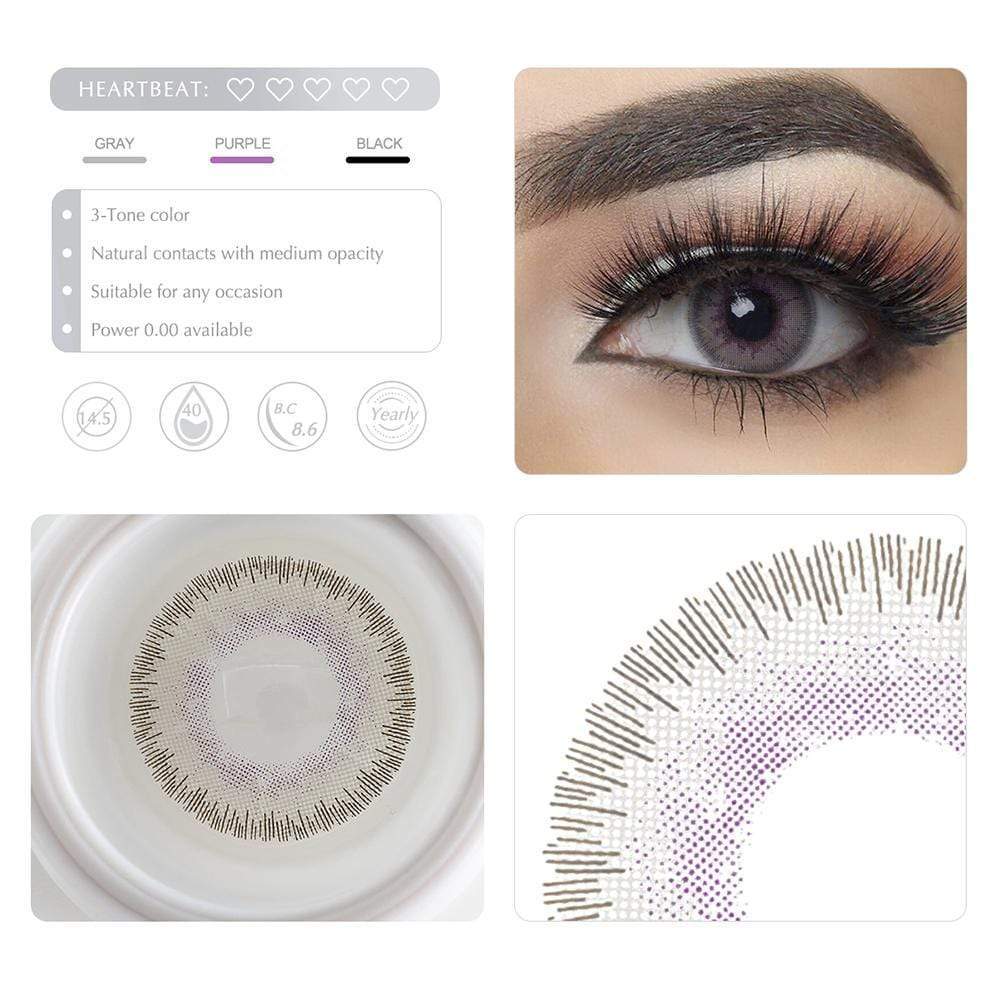 Elite Lavender Gray Yearly Colored Contacts