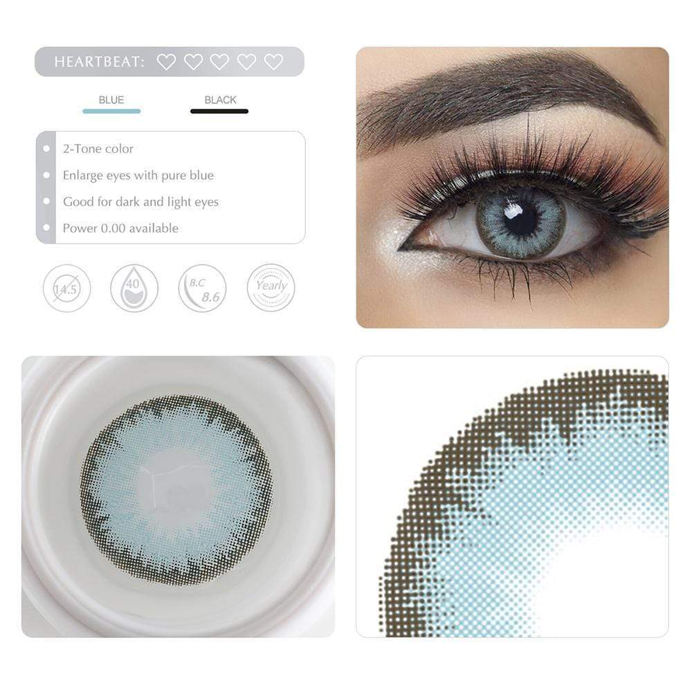 Diamond Pacific Blue Yearly Colored Contacts