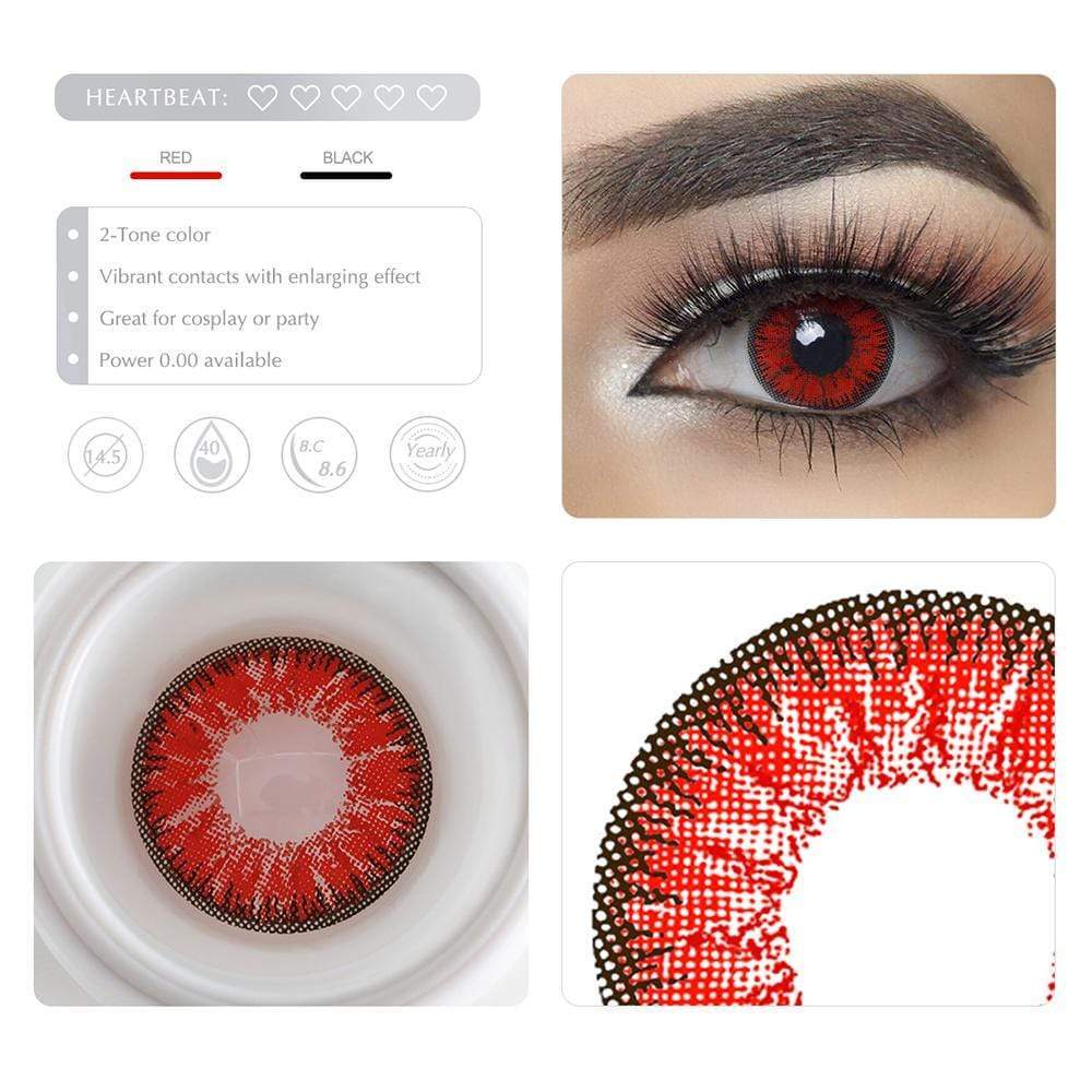 Men's Nonno Red Colored Contacts