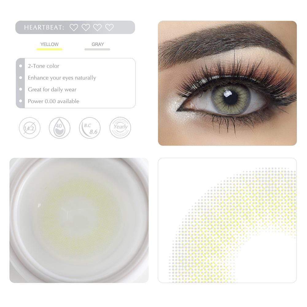 Hidrocor II Sky Gray Yearly Colored Contacts