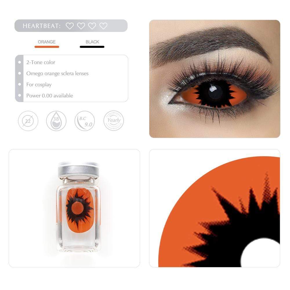 Omego Orange Sclera Halloween Lenses